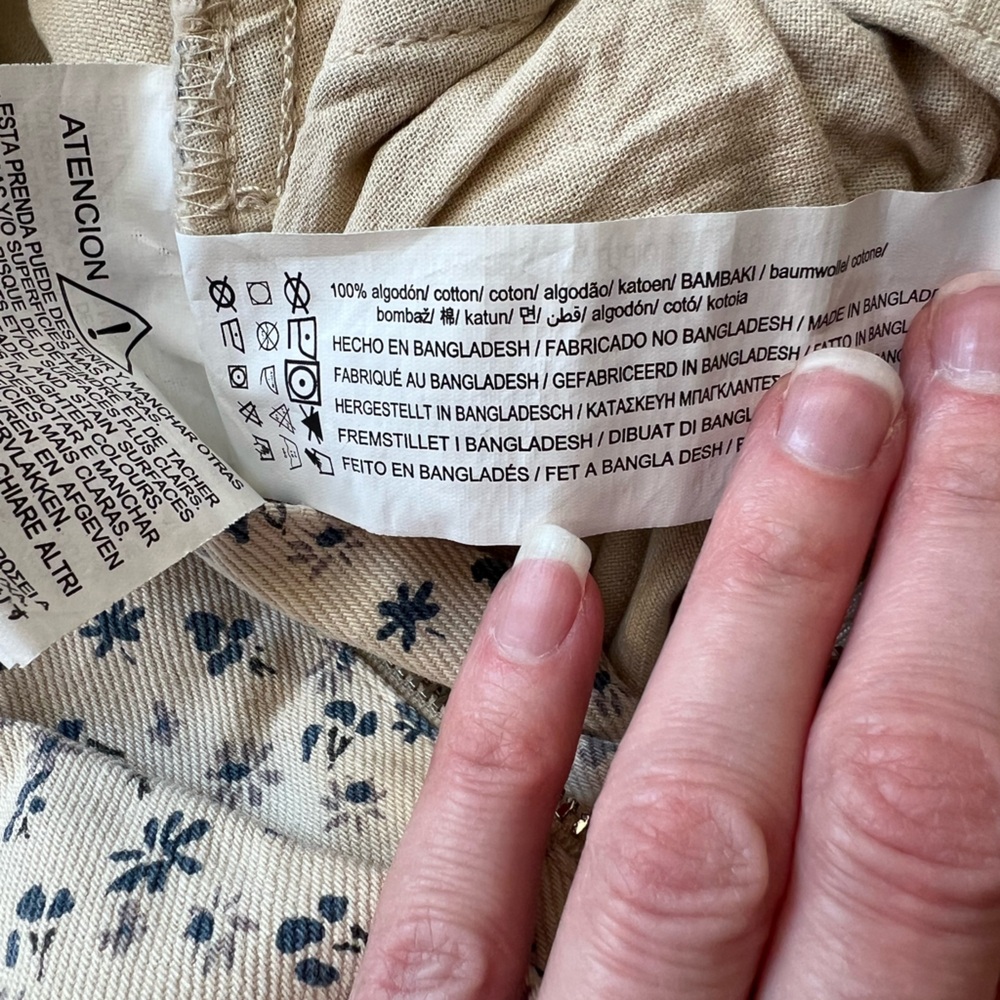 Pull&Bear Full Length Flower Pattern Jeans. Us Si… - image 6